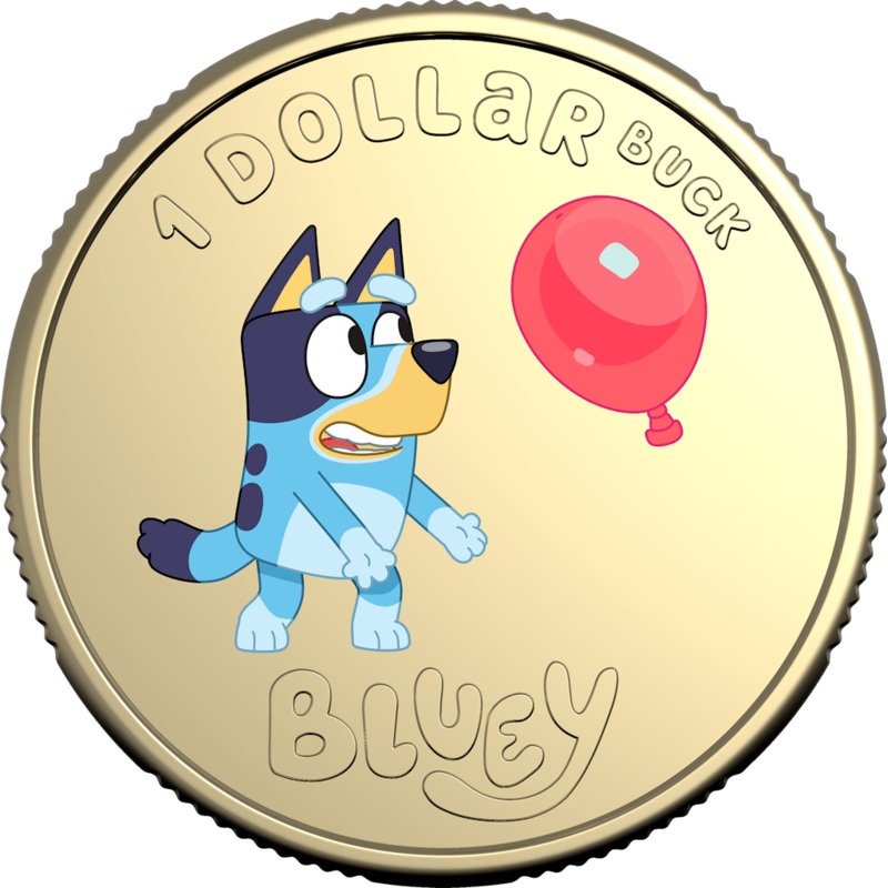 2024 $1 Uncirculated Ten-Coin Collection (Folder and Tube) – Bluey dollarbucks
