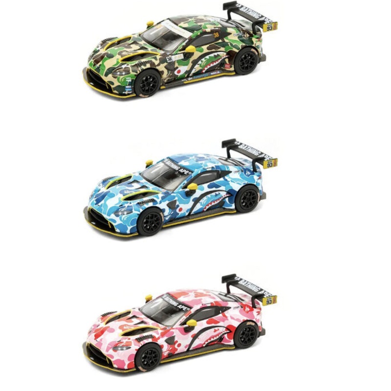 BAPE – POPRACE Aston Martin GT3 (Blue , Pink , Green) (Complete set of 3)