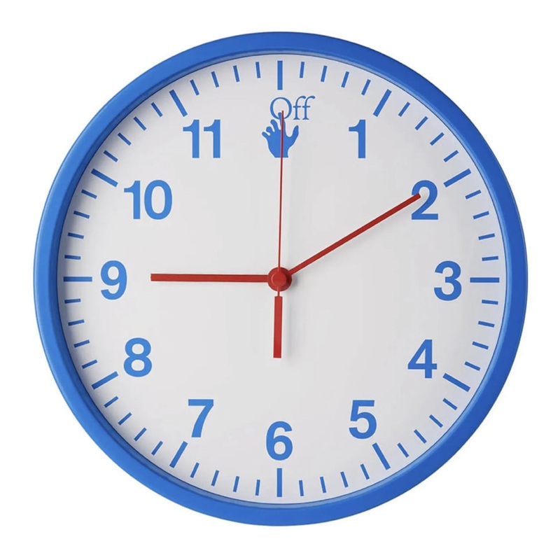 Virgil Abloh – OFF-WHITE Wall Clock (Matte Blue)