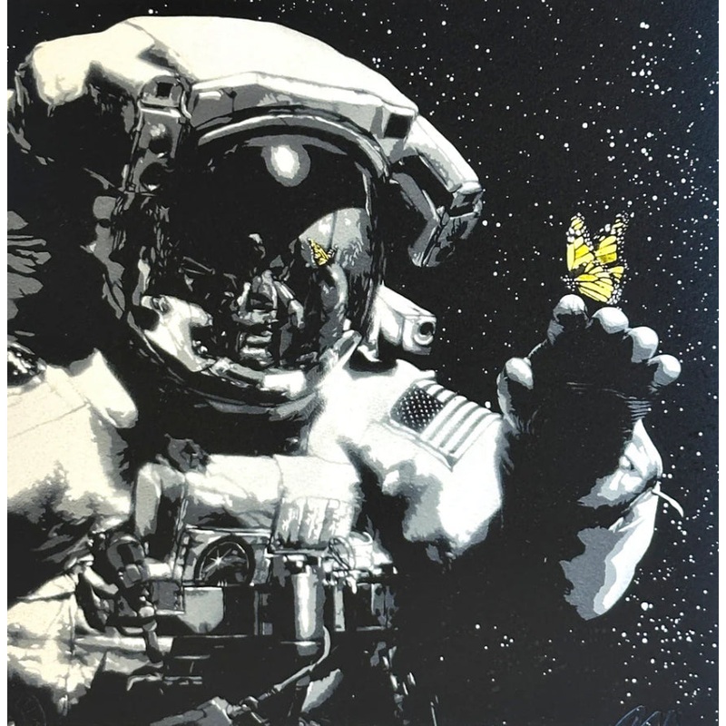 Martin Whatson – Eternal Reflection (Yellow Butterfly, Astronaut)