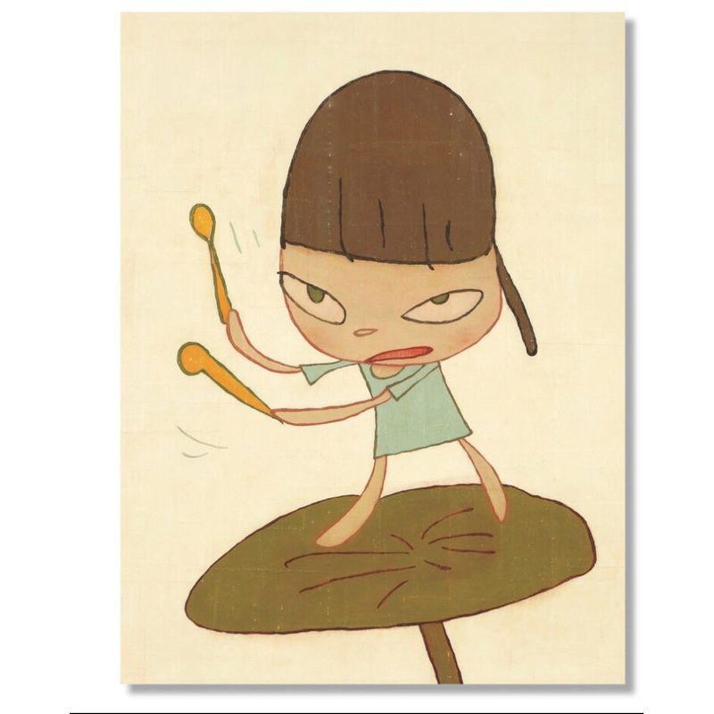 Yoshitomo Nara – Marching on a Butterbur Leaf Print