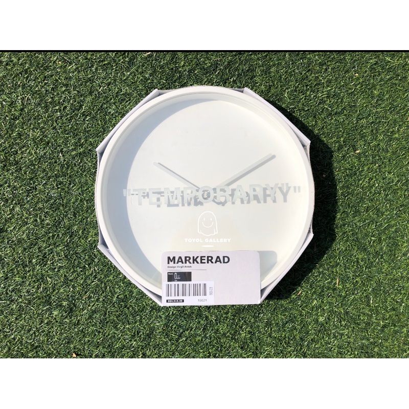 Virgil Abloh – “TEMPORARY” Wall Clock