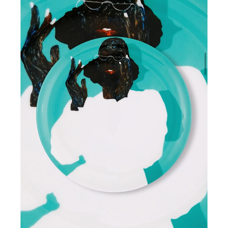 Amoako Boafo – White Nail Polish ( Plate)