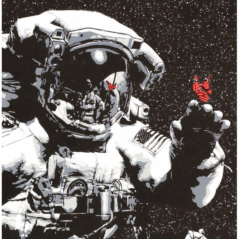 Martin Whatson – Eternal Reflection (Red Butterfly, Astronaut)