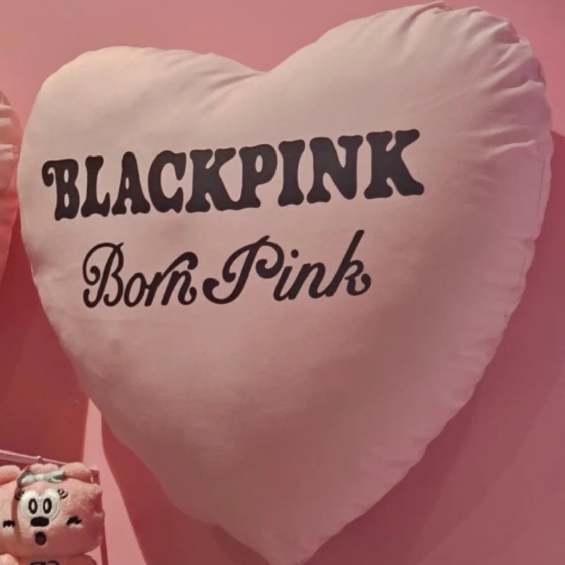 Verdy –  Black Pink Heart Pillow (Pink)