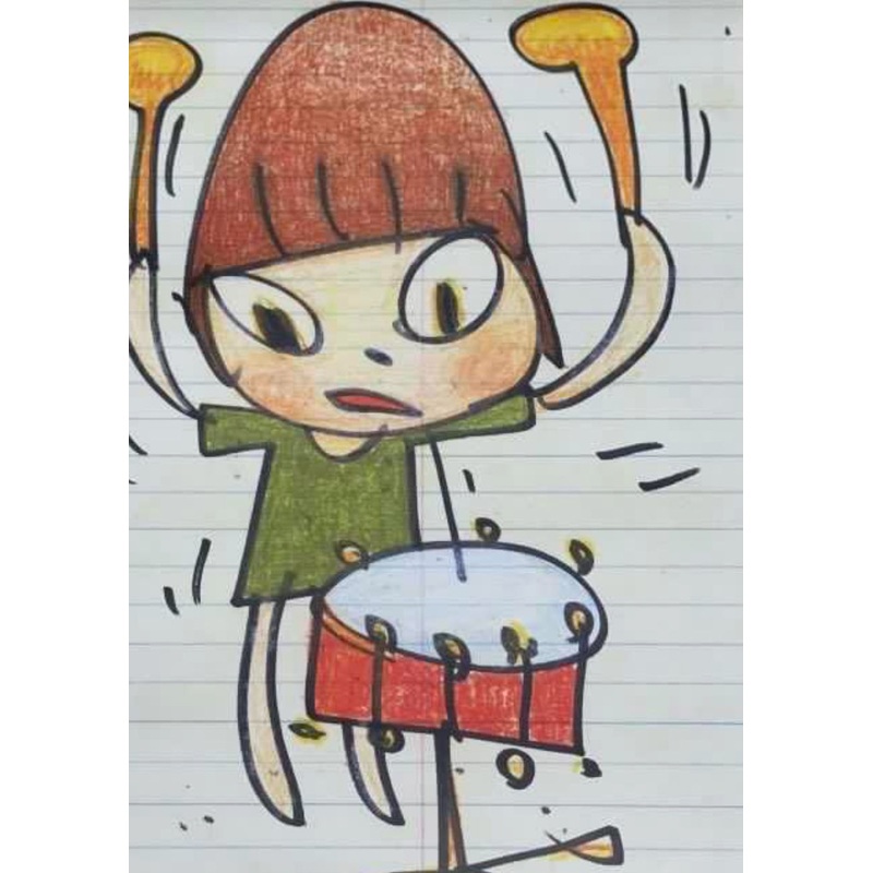 Yoshitomo Nara – Banging on the Drums
