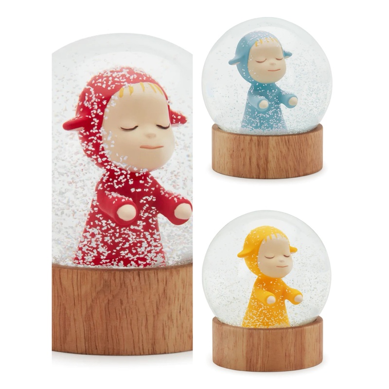 Yoshitomo Nara – Little Wanderer (Snow Globe) (Blue, Red , Yellow) (Set of 3)