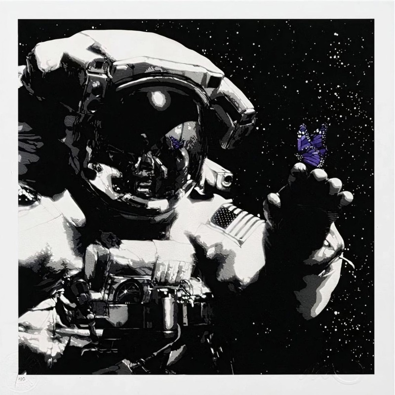 Martin Whatson – Eternal Reflection (Lilac, Purple Butterfly, Astronaut)