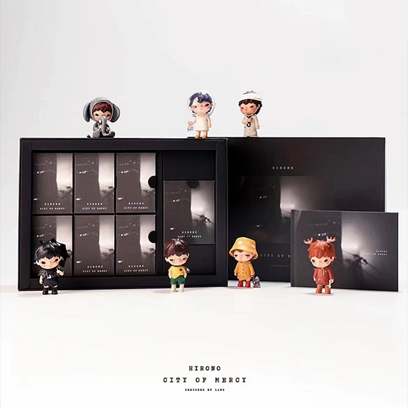 Pop Mart Hirono City of Mercy Gift Set Black Box Series (7pcs)