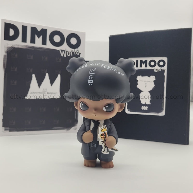 POPMART Dimoo X Jean Michel Basquiat SIGNED by Artist Ayan Deng (002)#a