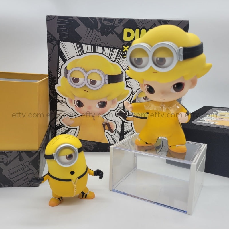 POPMART Dimoo X Minions Bruce Lee SIGNED by Artist Ayan Deng