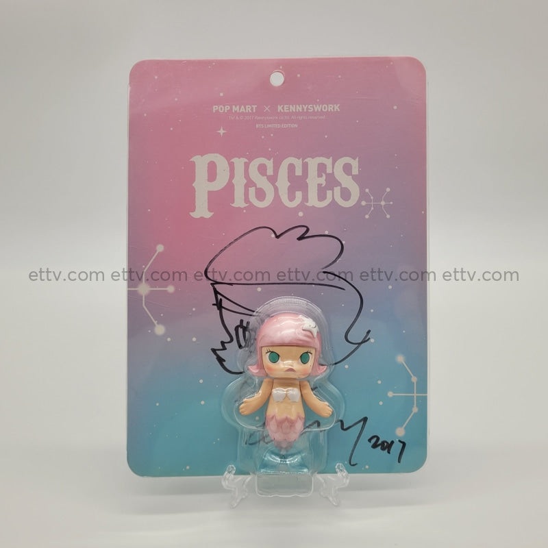 POPMART KENNYSWORK Molly Pisces SIGNED+Remarque (2 signatures) by Kenny Wong