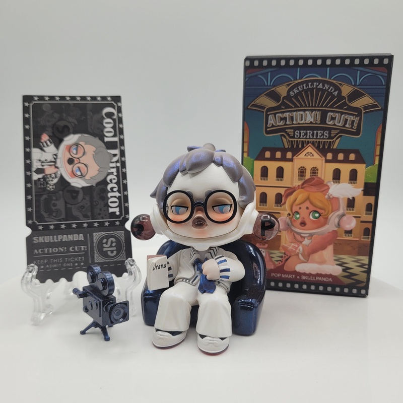POPMART SKULLPANDA Action Cut Series Blind Box (#13 Cool Director) Secret Chase