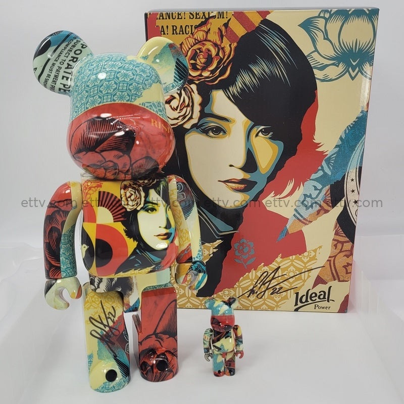 2022 Bearbrick OBEY Medicom DesignerCon Signed by Shepard Fairey BE@RBRICK