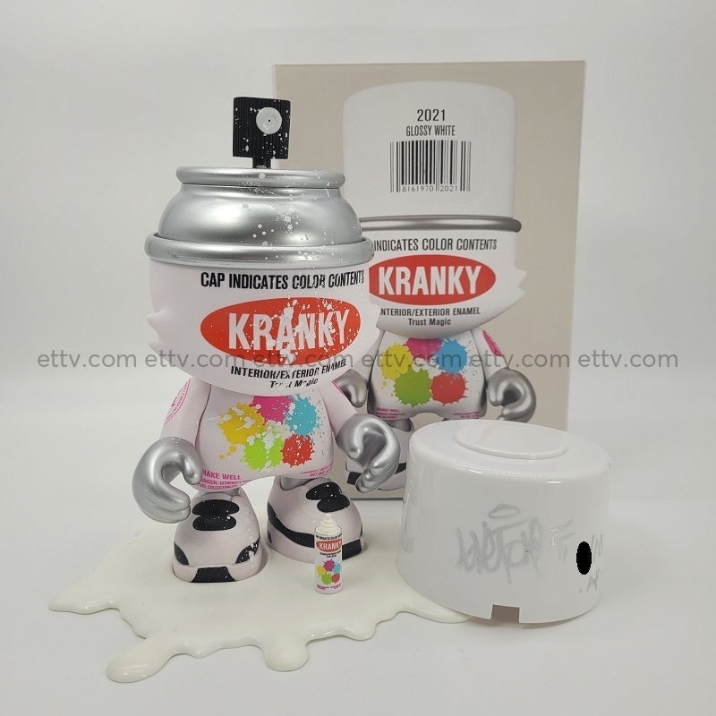 “Glossy White” 8″ Super Kranky Artist Proof ED – Only 10 Made, Signed & Numbered by Sket One