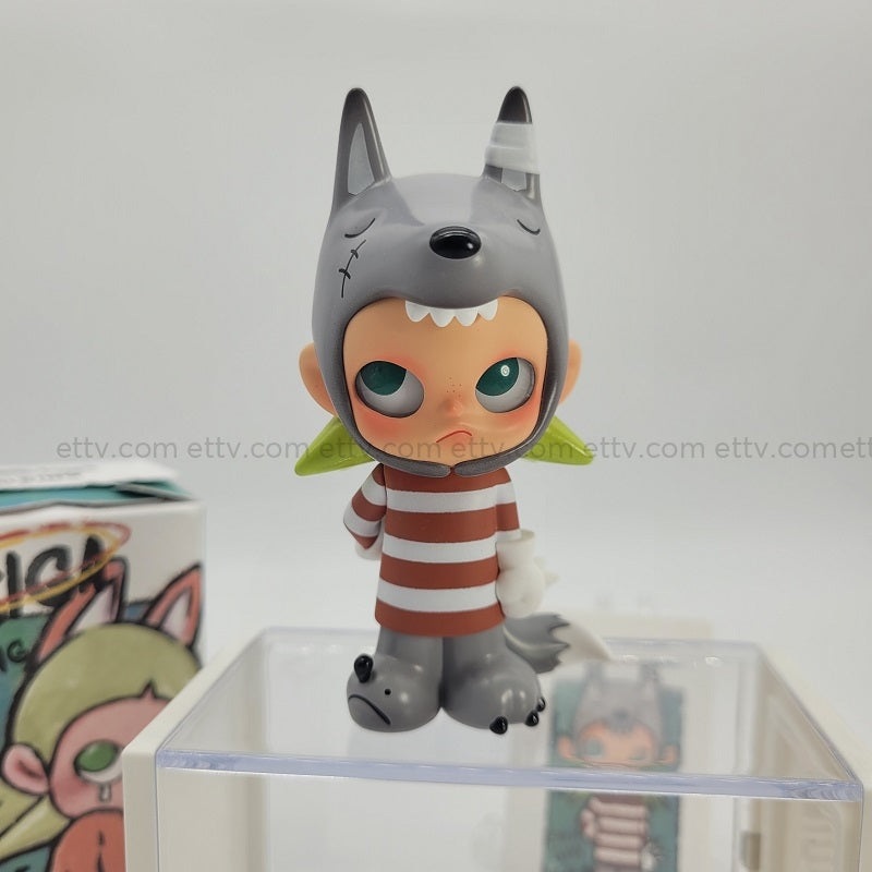 POPMART Zsiga Walking Into the Forest (Little Grey Wolf)-Hand Signed by Artist