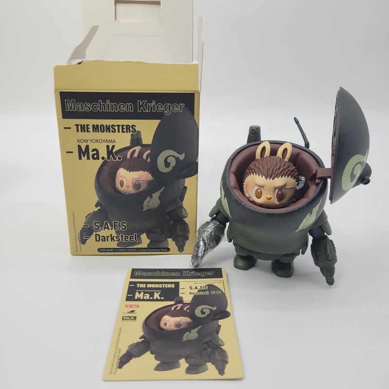 #12 POPMART Maschinen Krieger Labubu Kow Yokoyama Ma.k. (#1 Darksteel) 1pc New