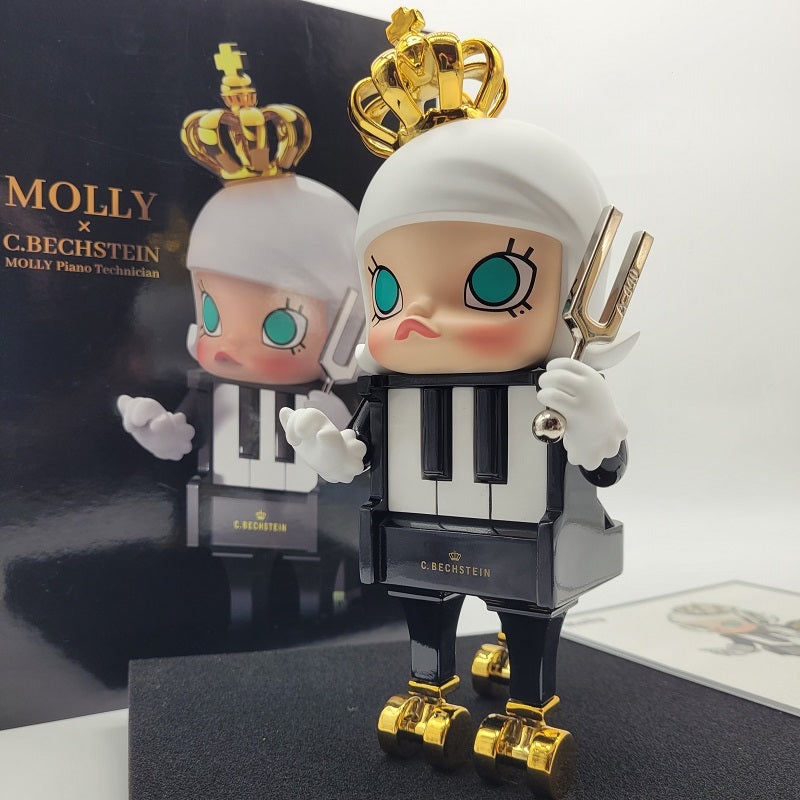POPMART Molly X C. Bechstein Piano Technician – with COA#, Limited Edition of 400