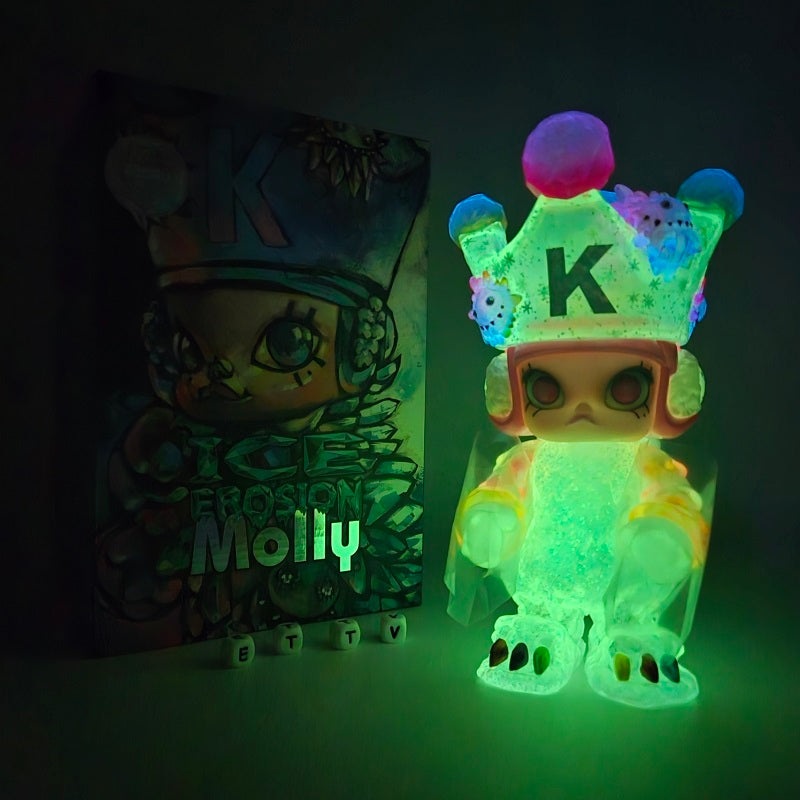 POPMART 9″ Ice Erosion Molly Prisma Instinctoy Kennyswork COA# Limited Edition, NEW