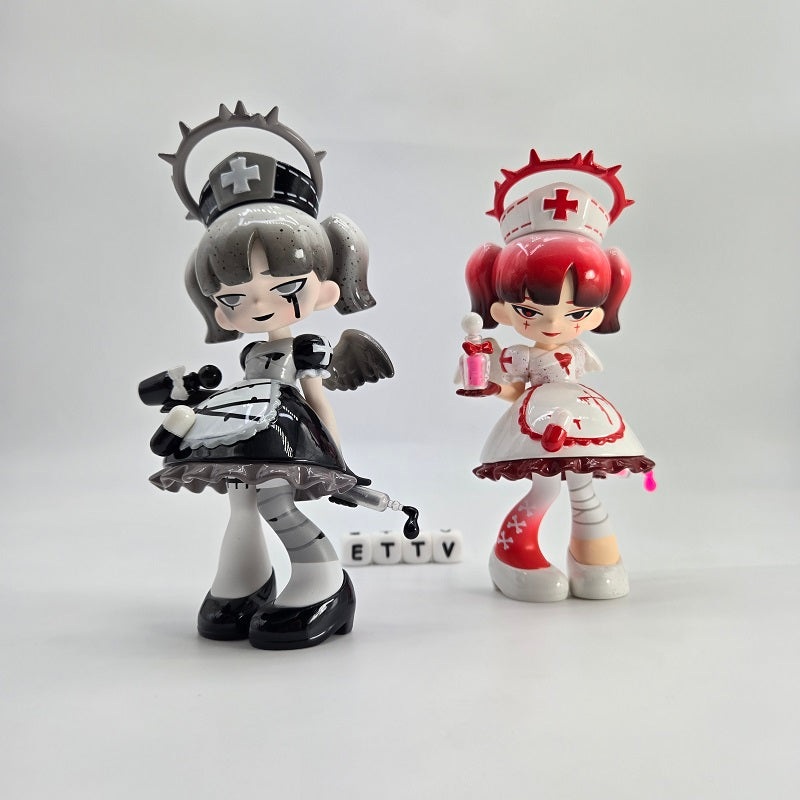 TOPTOY 6″ Yandere Girl Remove the Label (Blood Angel, Secret Color) 2pc Set NEW
