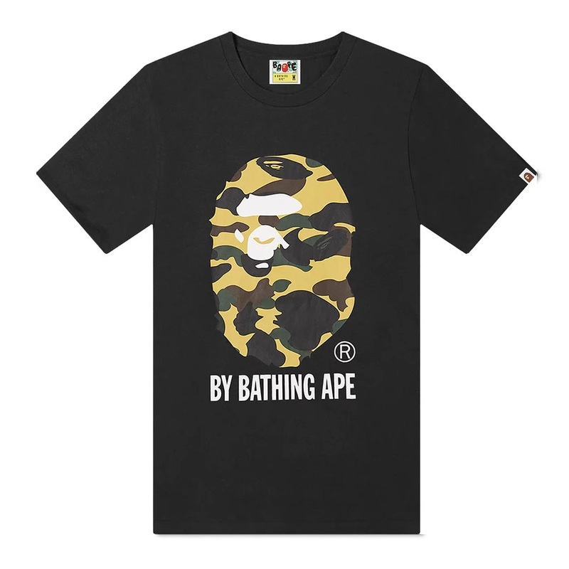 Yellow Camo Ape Black T-Shirt