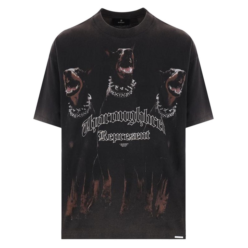 Thoroughbred Print Black T-Shirt