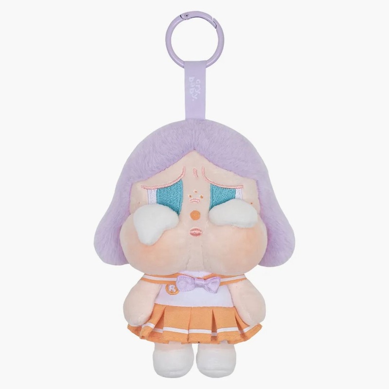 Pop Mart Crybaby Sunset Concert Series Plush Pendant Bright Orange