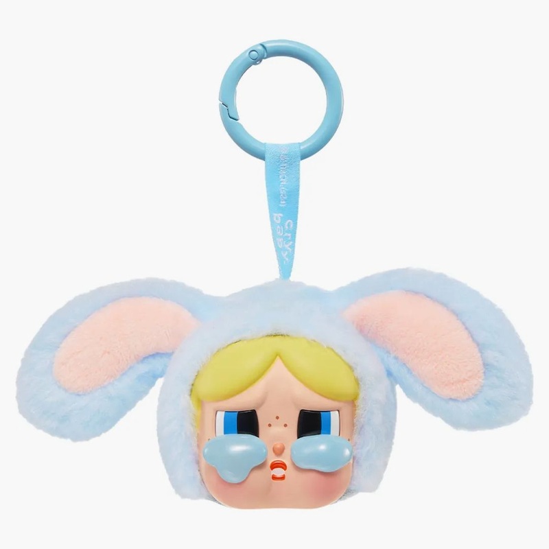 Pop Mart Crybaby X Powerpuff Girls Series Bunny Bubbles Vinyl Face Plush