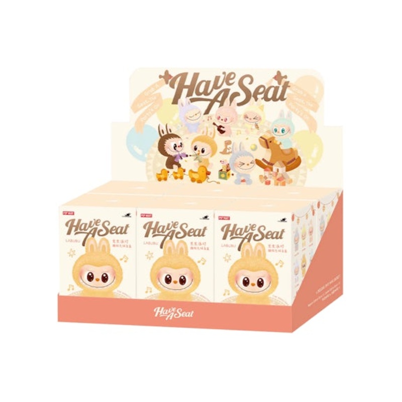 Pop Mart Labubu The Monsters Have a Seat Vinyl Plush Sealed Case (6 Blind Boxes)