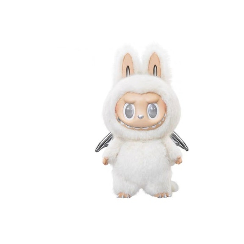 Pop Mart The Monsters Labubu Zimomo Angel in Clouds Figure + Tote Bag