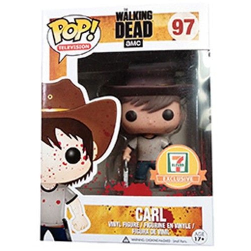 The Walking Dead Pop! Vinyl Figure Blood Splattered Carl [7-Eleven Exclusive] [97]
