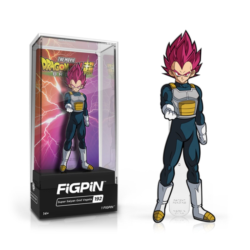 Dragon Ball Super: Broly FiGPiN Enamel Pin Super Saiyan God Vegeta [192]