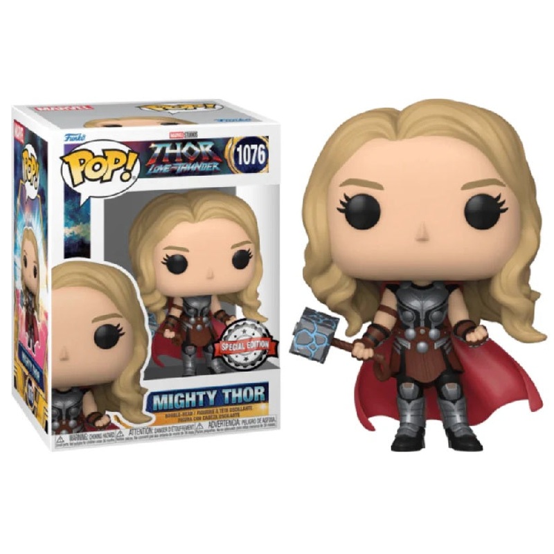 Thor Love and Thunder Pop! Vinyl Figure Mighty Thor Unmasked [Metallic] [SE] [1076]
