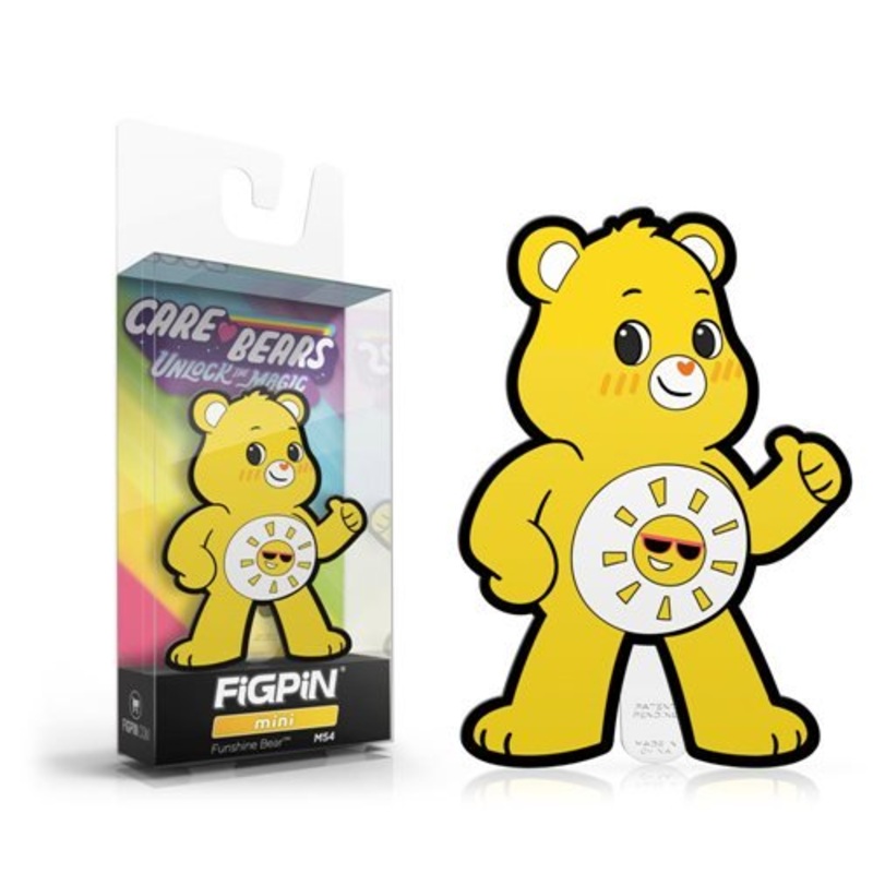 Care Bears Unlock the Magic: FiGPiN Mini Enamel Pin Funshine Bear [M54]