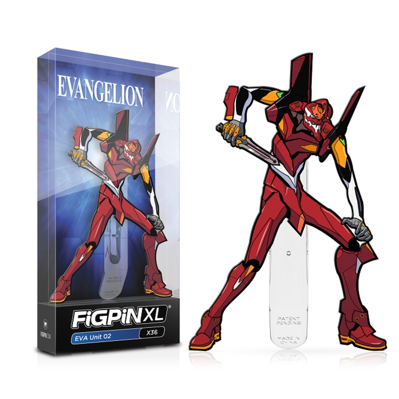 Evangelion: FiGPiN XL Enamel Pin EVA Unit 02 [X36]