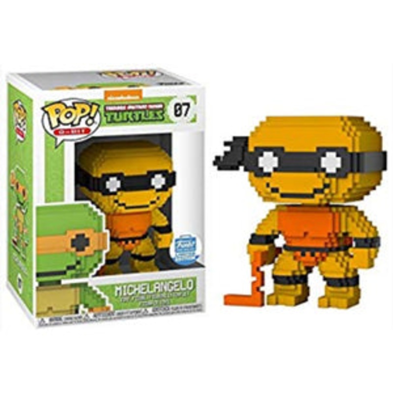 8-Bit Pop! Vinyl Figure Michelangelo (Neon Orange) [07]