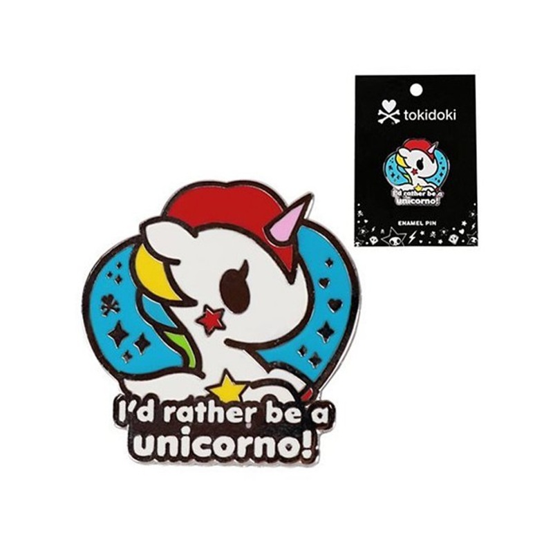 Tokidoki ‘I’d Rather Be a Unicorno’ Stellina Enamel Pin