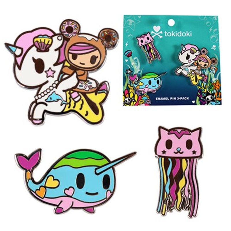 Tokidoki Sea Punk Enamel Pin 3-Pack