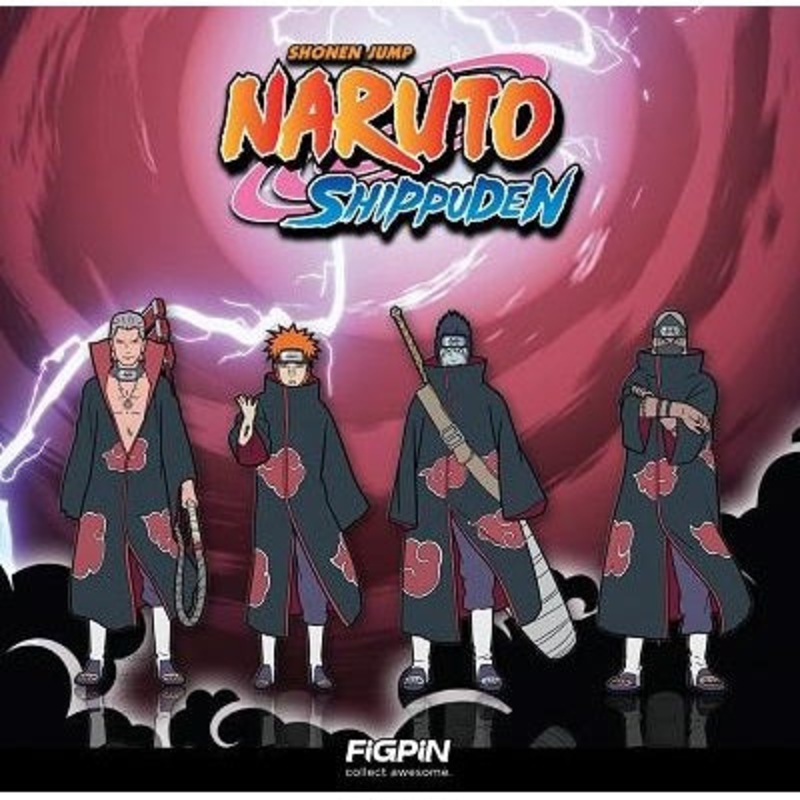 Naruto Shippuden : FiGPiN Enamel Pin Akatsuki Set of 4