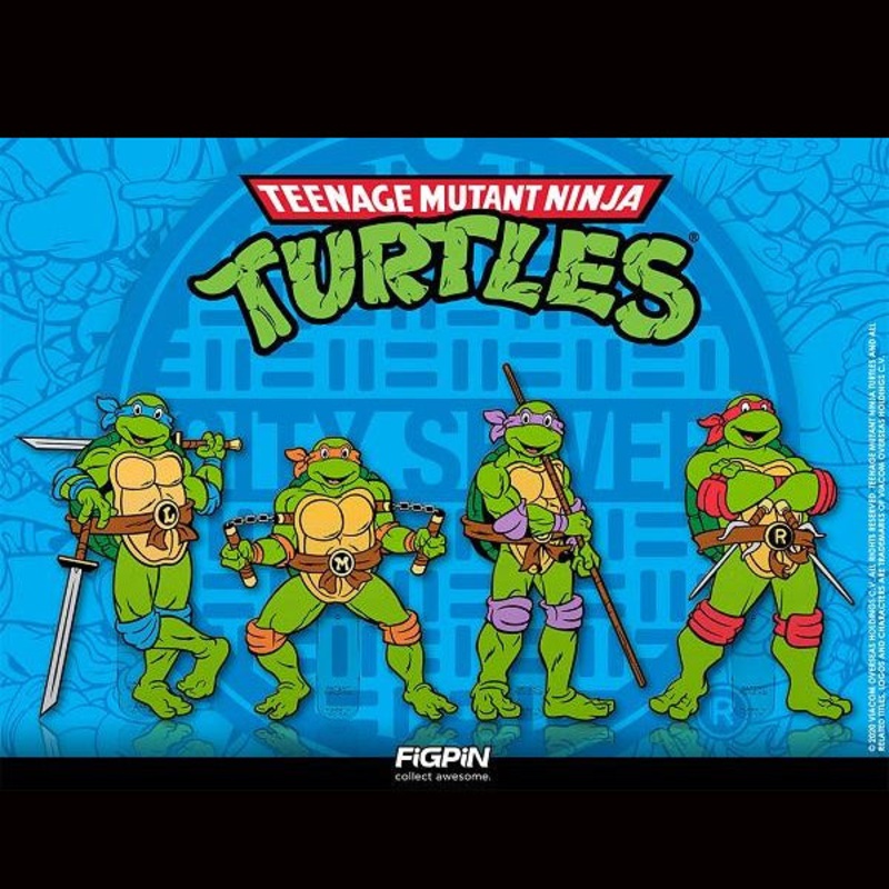 Teenage Mutant Ninja Turtles: FiGPiN Enamel Pin Complete Set of 4