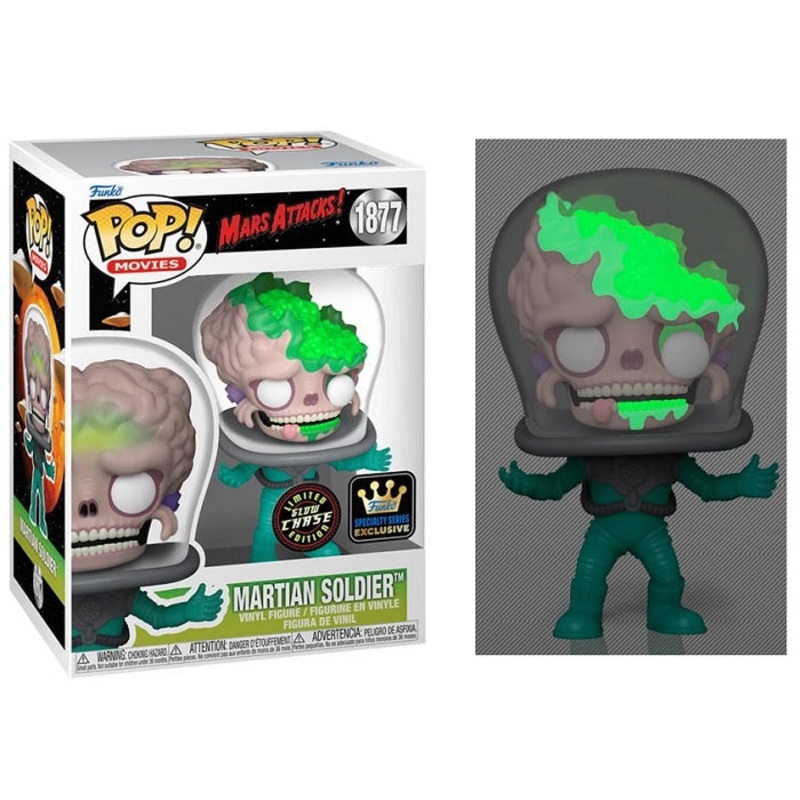 Mars Attacks Pop! Vinyl Figure Martian Soldier [Glow Chase] [Specialty Series] [1877]