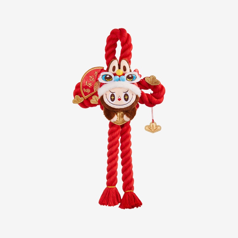 POP MART Wealthy Snake’s New Year Celebration Series-LABUBU Plush Door Decoration
