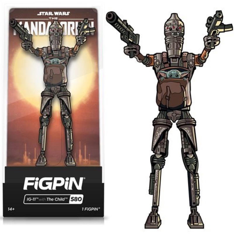 Star Wars The Mandalorian: FiGPiN Enamel Pin IG-11 with The Child [580]