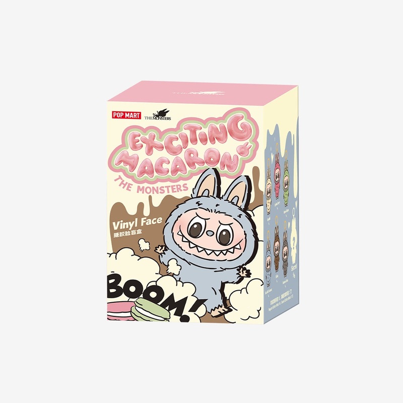 POP MART THE MONSTERS Labubu v1 – Exciting Macaron Vinyl Face [1 Blind Box]