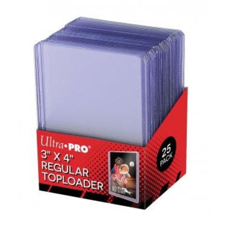 Ultra Pro 3″ x 4″ Clear Regular Toploader (25 pieces)