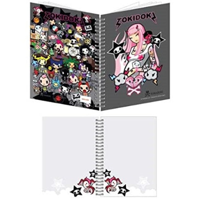 Tokidoki Hell Rock Gray A5 Spiral Bound Notebook