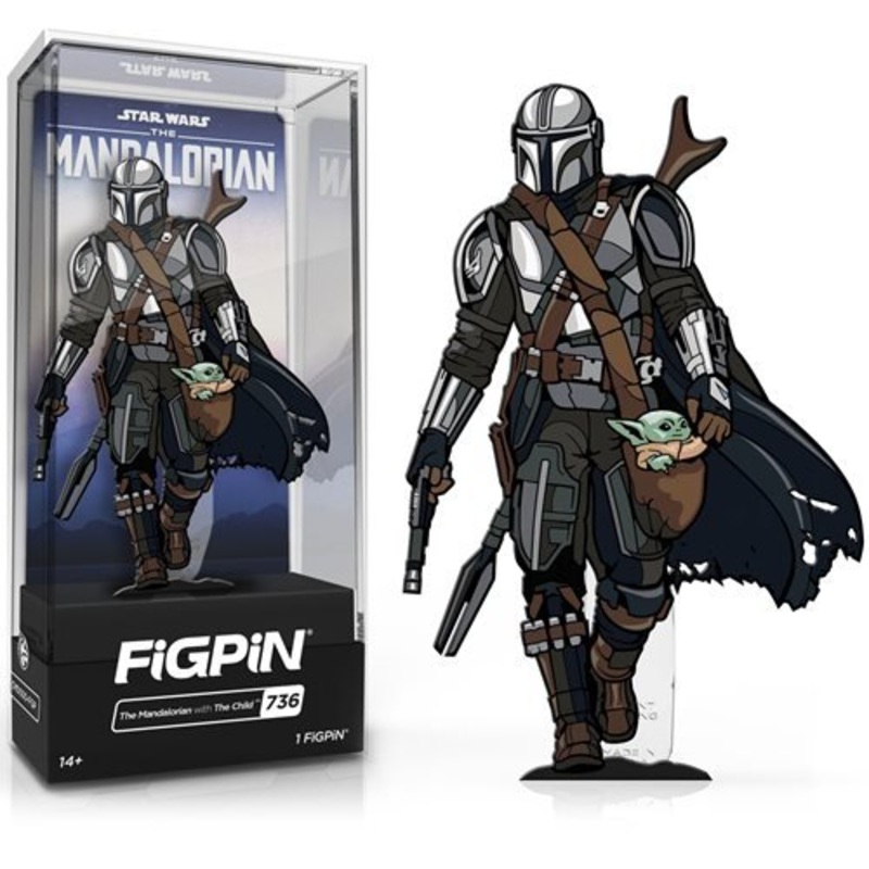 Star Wars The Mandalorian: FiGPiN Enamel Pin The Mandalorian with The Child [736]