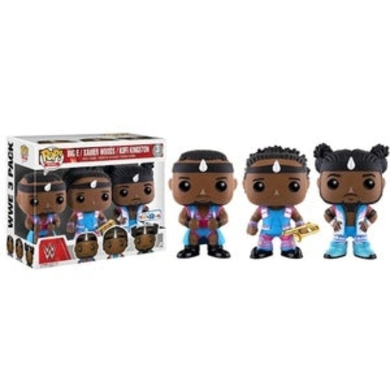 WWE Pop! Vinyl Figure Big E, Xavier Woods and Kofi Kingston [3-pack]