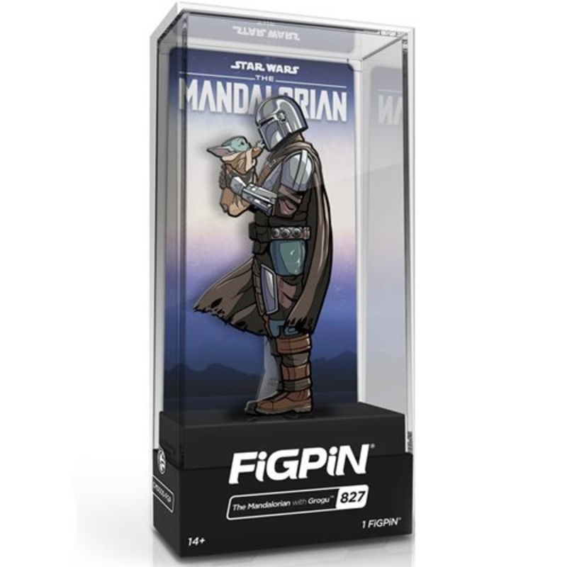 Star Wars The Mandalorian: FiGPiN Enamel Pin Mando with Grogu [827]