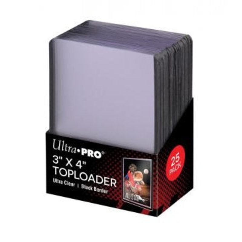 Ultra Pro 3″ x 4″ Black Border Toploader (25ct)